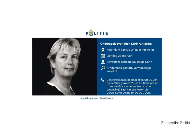 Opsporing Verzocht gaat verder in op de dood van Karin Grijpstra