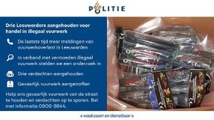 Drie Leeuwarders aangehouden voor handel in illegaal vuurwerk