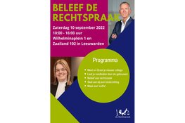 Kom langs tijdens onze open dag en beleef de rechtspraak!