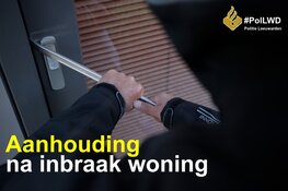 Aanhouding na inbraak woning