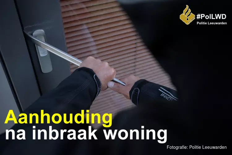 Aanhouding na inbraak woning