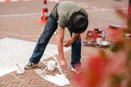 3D-kunstenaars werken in Leeuwarden aan een ode aan Escher