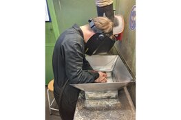 Vuurschaal Anna Maria van Schurman Franeker voor Johannes Postkazerne