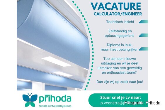Vacature bij Prihoda: Calculator / Engineer gezocht!