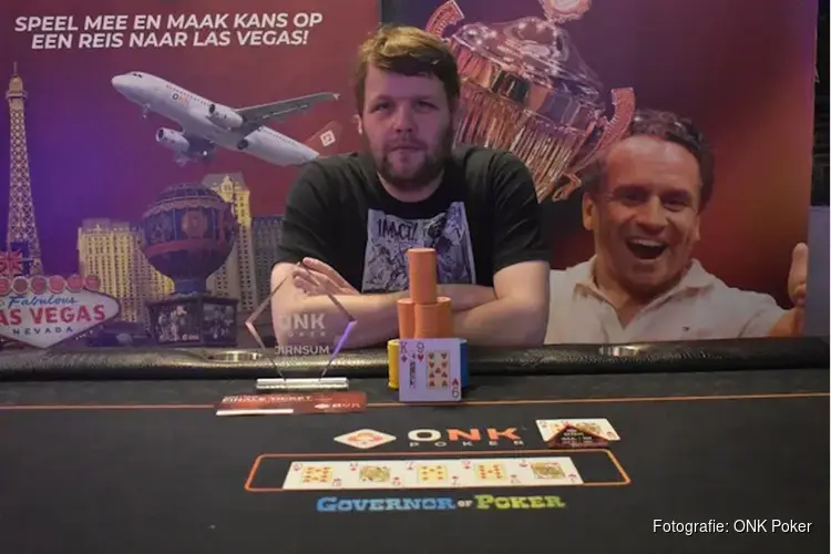 Nick de la Fonteyne uit Leeuwarden kwalificeert zich voor finale ONK Poker in Jirnsum!